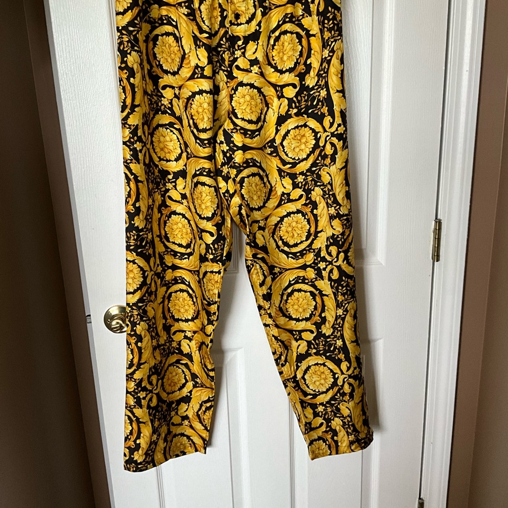 Versace authentic Black and Yellow Baroque pajamas Pants